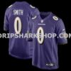 NFL03cf80M01-92aecc Mens Nike Roquan Smith Purple Baltimore Ravens Team Game Jersey