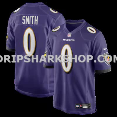Mens Nike Roquan Smith Purple Baltimore Ravens Team Game Jersey