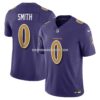 Mens Nike Roquan Smith Purple Baltimore Ravens Alternate 2 Vapor Fuse Limited Jersey