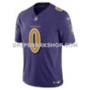 Mens Nike Roquan Smith Purple Baltimore Ravens Alternate 2 Vapor Fuse Limited Jersey