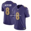 NFL03d856G10-61e508 Mens Nike Lamar Jackson Purple Baltimore Ravens Vapor Fuse Limited Jersey