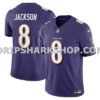 NFL03d856M01-bdd3a6 Mens Nike Lamar Jackson Purple Baltimore Ravens Vapor Fuse Limited Jersey