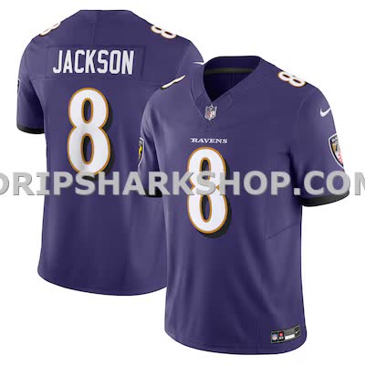 Mens Nike Lamar Jackson Purple Baltimore Ravens Vapor Fuse Limited Jersey
