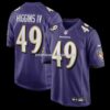 Mens Nike Jay Higgins Iv Purple Baltimore Ravens Team Game Jersey