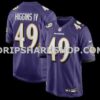 Mens Nike Jay Higgins Iv Purple Baltimore Ravens Team Game Jersey