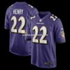 Mens Nike Derrick Henry Purple Baltimore Ravens Game Player Jersey