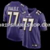 NFL03e8f2M01-6250e8 Mens Nike Daniel Faalele Purple Baltimore Ravens Player Game Jersey