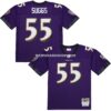 Mens Mitchell And Ness Terrell Suggs Purple Baltimore Ravens 2003 Legacy Replica Jersey