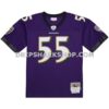 Mens Mitchell And Ness Terrell Suggs Purple Baltimore Ravens 2003 Legacy Replica Jersey
