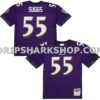Mens Mitchell And Ness Terrell Suggs Purple Baltimore Ravens 2003 Legacy Replica Jersey