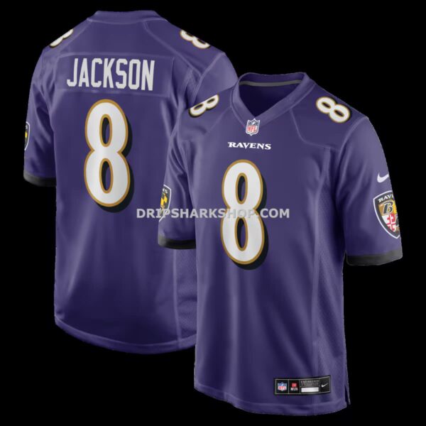 Mens Nike Lamar Jackson Purple Baltimore Ravens Game Jersey