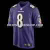 Mens Nike Lamar Jackson Purple Baltimore Ravens Game Jersey