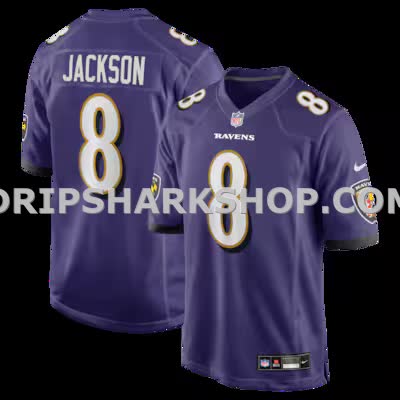 Mens Nike Lamar Jackson Purple Baltimore Ravens Game Jersey