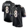 Mens Nike Lamar Jackson Black Baltimore Ravens Alternate Game Jersey