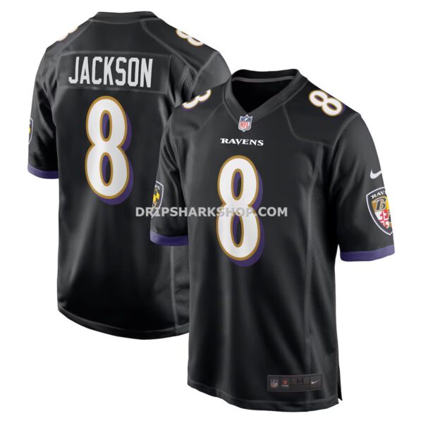 Mens Nike Lamar Jackson Black Baltimore Ravens Alternate Game Jersey