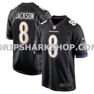 Mens Nike Lamar Jackson Black Baltimore Ravens Alternate Game Jersey