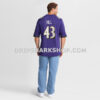 Mens Nike Justice Hill Purple Baltimore Ravens Game Jersey