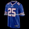 Mens Nike Ty Johnson Royal Buffalo Bills Team Game Jersey