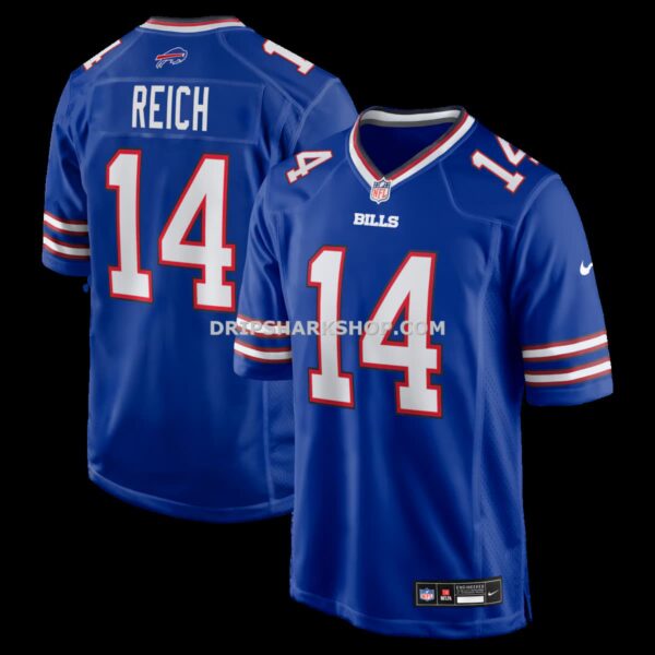 NFL040c58G04-0a6d3d Mens Nike Frank Reich Royal Buffalo Bills Game Retired Player Jersey