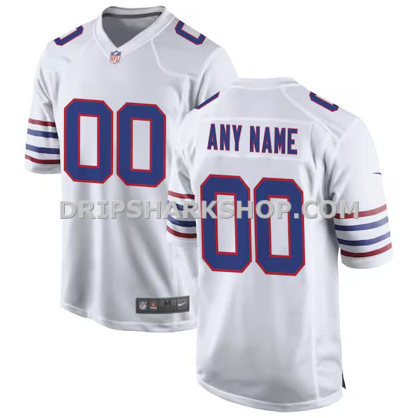 Mens Nike White Buffalo Bills Alternate Custom Game Jersey Pi3888000