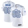Mens Nike Dalton Kincaid White Buffalo Bills 2025 Rivalries Collection Game Jersey