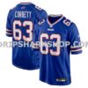 Mens Nike Austin Corbett Royal Buffalo Bills Team Game Jersey