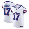 Mens Nike Josh Allen White Buffalo Bills Vapor Fuse Elite Jersey