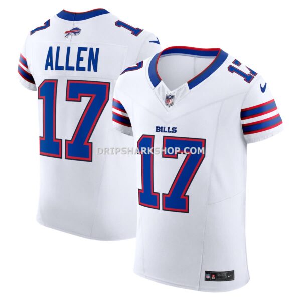 Mens Nike Josh Allen White Buffalo Bills Vapor Fuse Elite Jersey