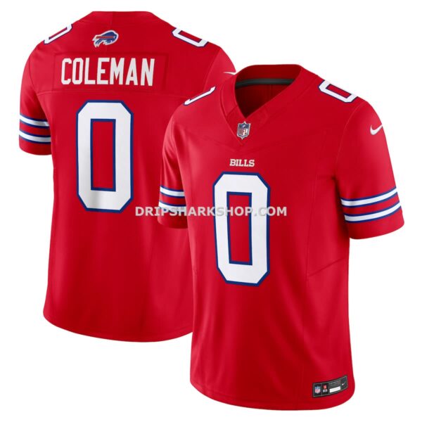 Mens Nike Keon Coleman Red Buffalo Bills Alternate Vapor Fuse Limited Jersey