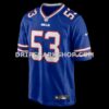 Mens Nike Tyrel Dodson Royal Buffalo Bills Game Player Jersey