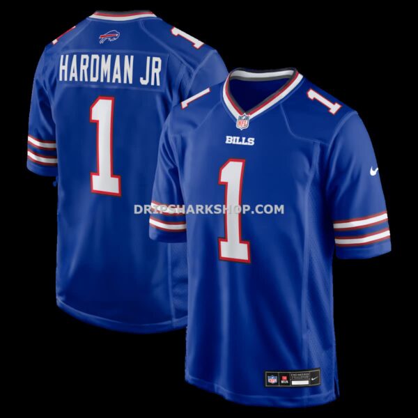 Mens Nike Mecole Hardman Royal Buffalo Bills Team Game Jersey