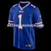 Mens Nike Mecole Hardman Royal Buffalo Bills Team Game Jersey