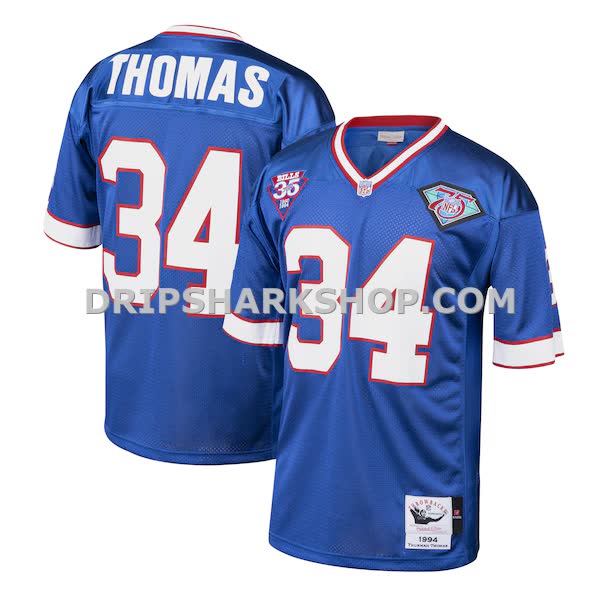 Mens Mitchell And Ness Thurman Thomas Royal Buffalo Bills 1985 Authentic Throwback Retired Player Jersey Pi3615000