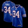 Mens Nike Thurman Thomas Royal Buffalo Bills Game Retired Player Jersey