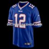 NFL044597G05-53772a Mens Nike Joe Ferguson Royal Buffalo Bills Game Retired Player Jersey