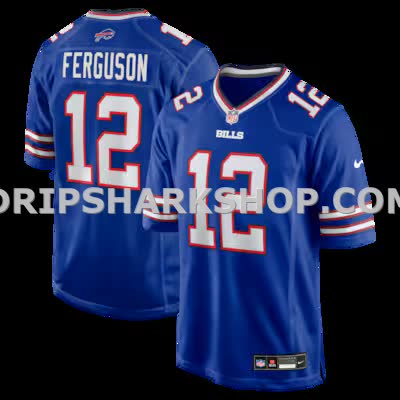 Mens Nike Joe Ferguson Royal Buffalo Bills Game Retired Player Jersey
