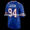Mens Nike Landon Jackson Royal Buffalo Bills Team Game Jersey
