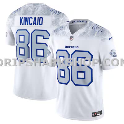 Mens Nike Dalton Kincaid White Buffalo Bills 2025 Rivalries Collection Limited Jersey