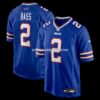 Mens Nike Tyler Bass Royal Buffalo Bills Game Player Jersey