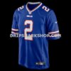 Mens Nike Tyler Bass Royal Buffalo Bills Game Player Jersey