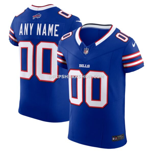 NFL044c88G04-38595b Mens Nike Royal Buffalo Bills Vapor Fuse Elite Custom Jersey