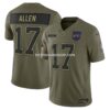 NFL044f91G04-53cf0c Mens Nike Josh Allen Olive Buffalo Bills 2025 Salute To Service Limited Jersey