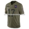 NFL044f91G05-1630c5 Mens Nike Josh Allen Olive Buffalo Bills 2025 Salute To Service Limited Jersey