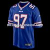 NFL0453adG05-753305 Mens Nike Joey Bosa Royal Buffalo Bills Game Player Jersey