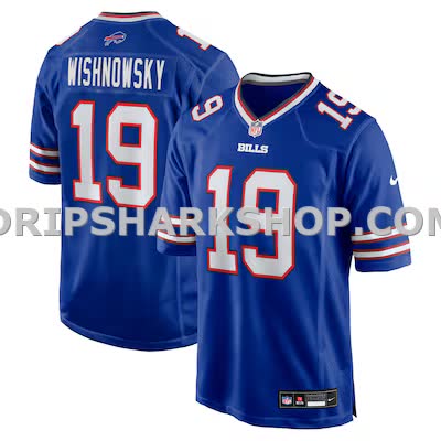 Mens Nike Mitch Wishnowsky Royal Buffalo Bills Team Game Jersey