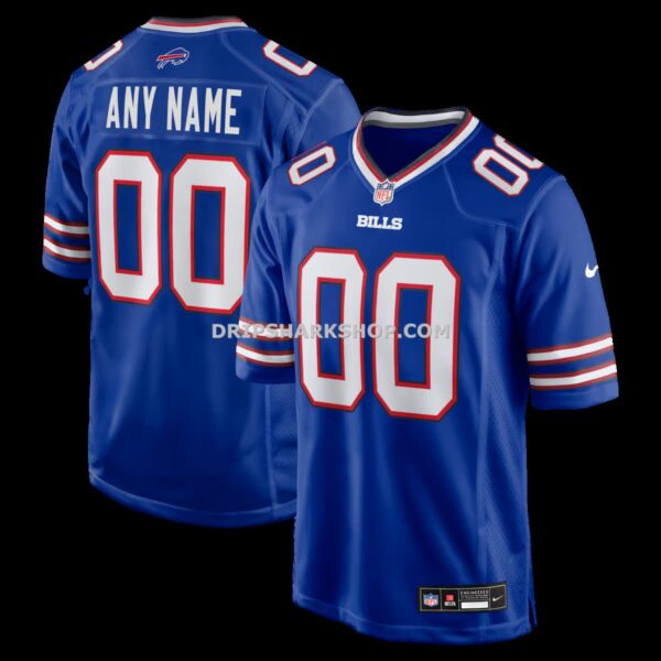 NFL046150G04-953342 Mens Nike Royal Buffalo Bills Custom Game Jersey