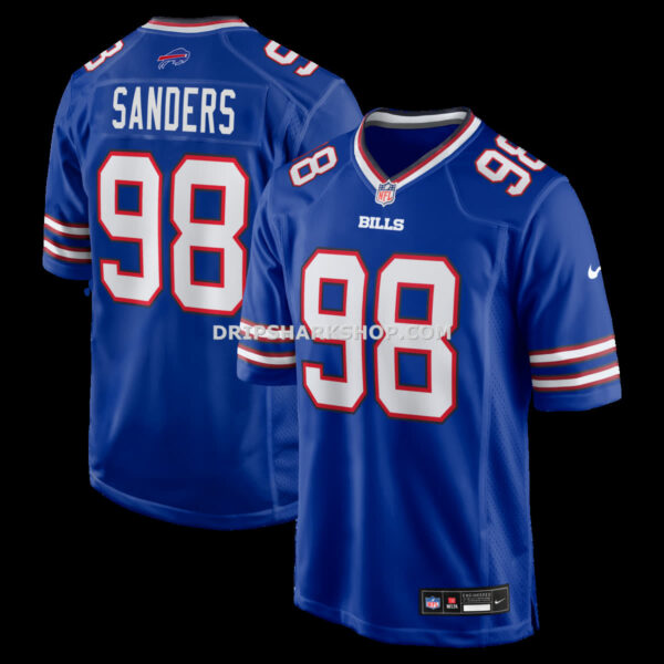 Mens Nike Tj Sanders Royal Buffalo Bills Team Game Jersey