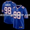 Mens Nike Tj Sanders Royal Buffalo Bills Team Game Jersey