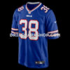 Mens Nike Tre Norwood Royal Buffalo Bills Team Game Jersey
