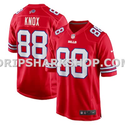 Mens Nike Dawson Knox Red Buffalo Bills Alternate Game Jersey